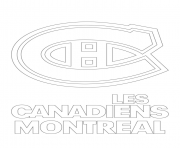 Printable montreal canadiens habs logo nhl hockey sport1  coloring pages